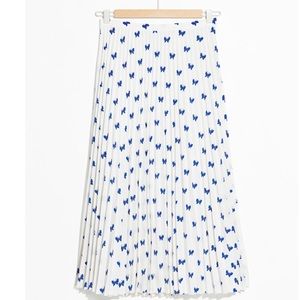 & Other Stories Pleated Midi Skirt
